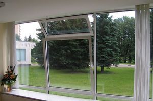 алюминиевое окно в коттедже Казани